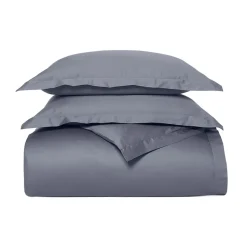 Signature Hemmed Duvet Set in Mineral
