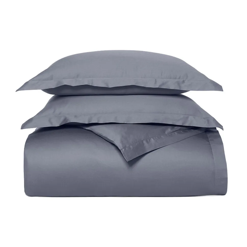 Signature Hemmed Duvet Set in Mineral