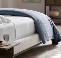 Signature Hemmed Duvet Set in Mineral