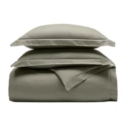 Signature Hemmed Duvet Set in Juniper