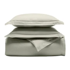 Signature Hemmed Duvet Set in Sageleaf