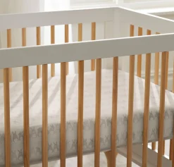 Signature Hemmed Fitted Crib Sheet in Cottontail