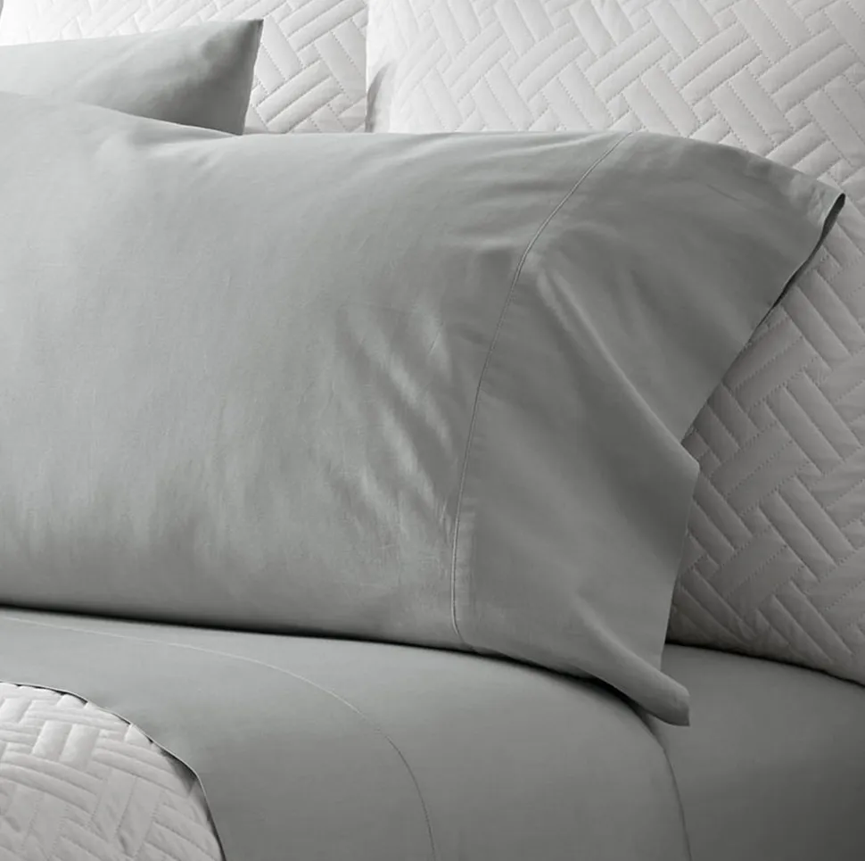 Signature Hemmed Pillowcase Set in Shore