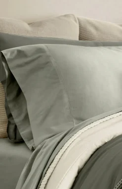 Signature Hemmed Pillowcase Set in Sageleaf