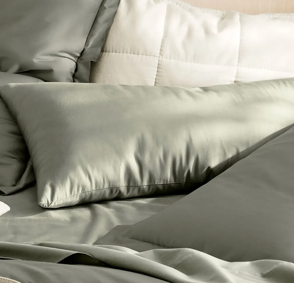 Signature Hemmed Pillowcase Set in Sageleaf