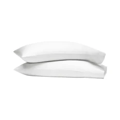 Signature Hemmed Pillowcase Set in White