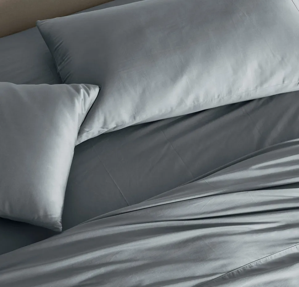 Signature Hemmed Sheet Set in Bluestone