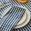 Signature Twill Napkins in Navy Gingham, Set of 4