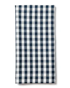 Signature Twill Napkins in Navy Gingham, Set of 4