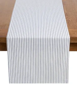 Signature Twill Runner in Navy French Ticking