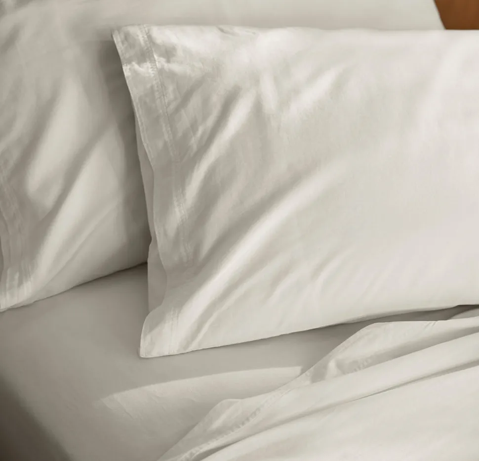 Signature Vintage Washed Sheet Set in Vintage White