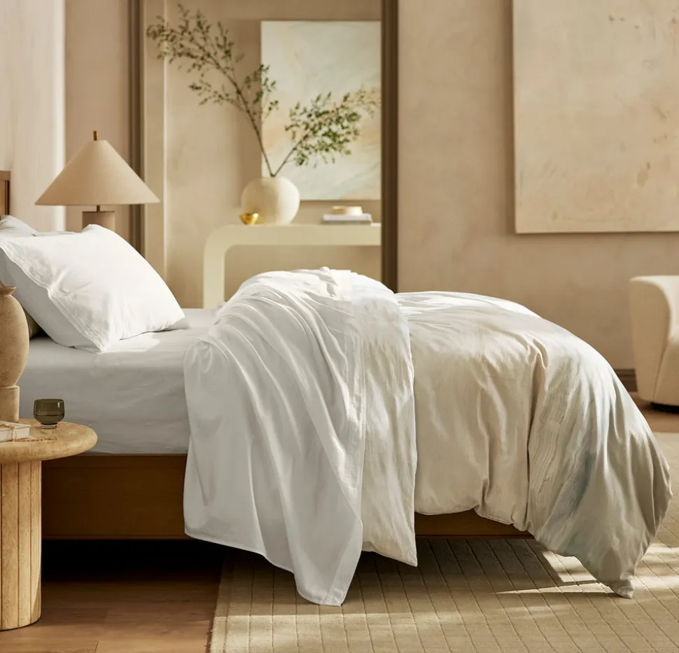 Signature Vintage Washed Sheet Set in Vintage White