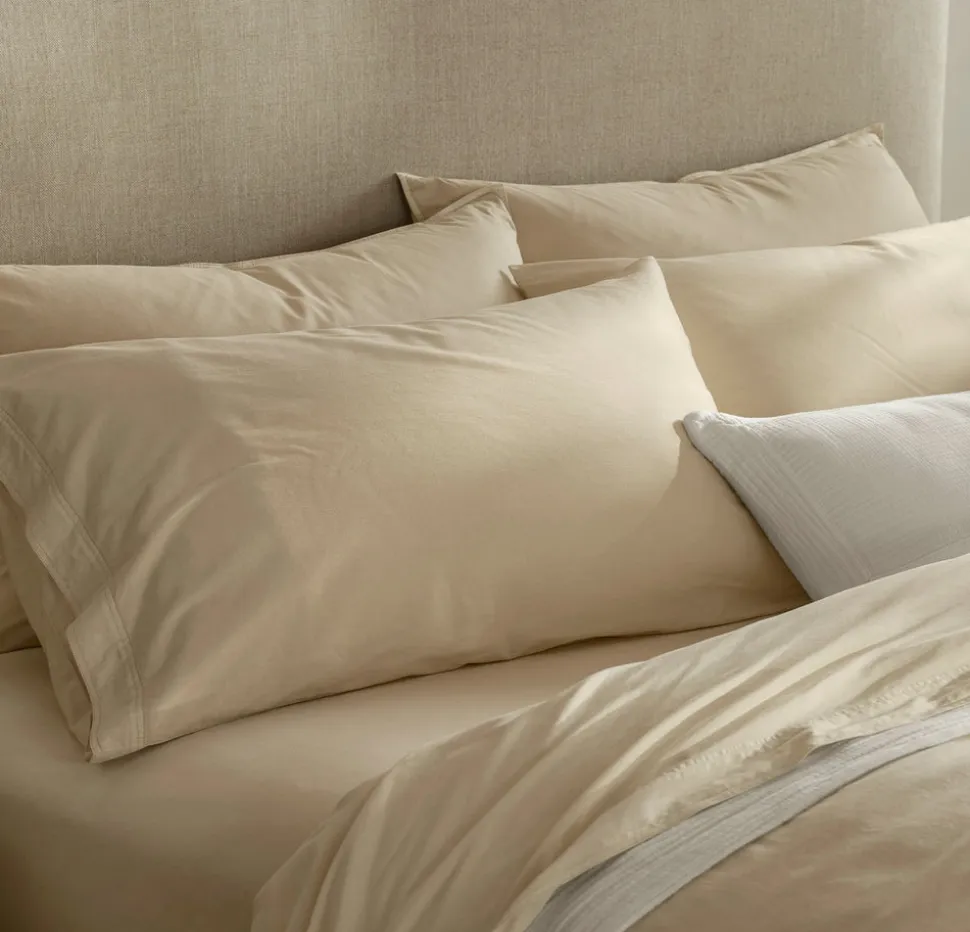 Signature Vintage Washed Sheet Set in Vintage Sand