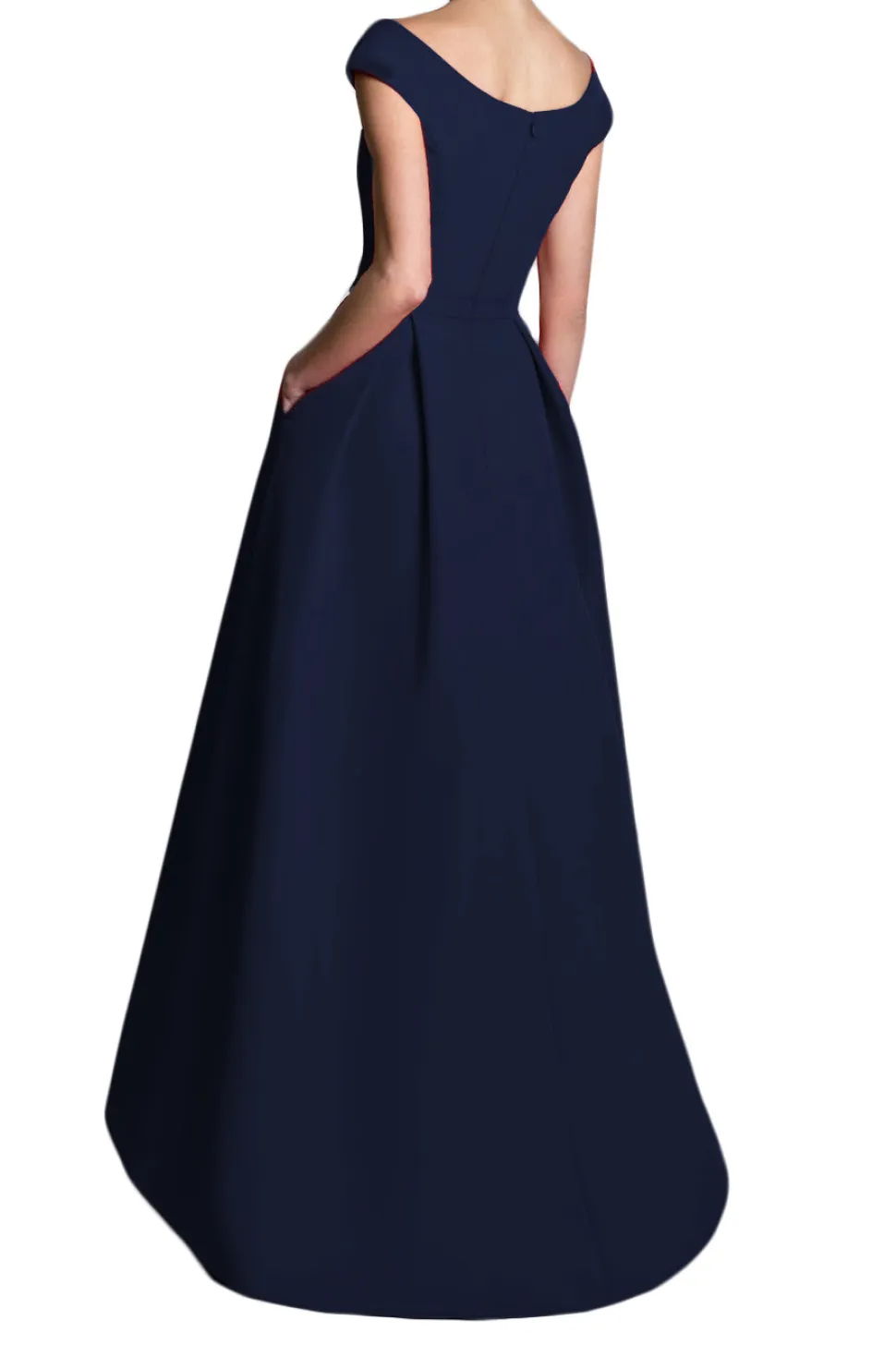 Silk Faille Off-The-Shoulder Ball Gown