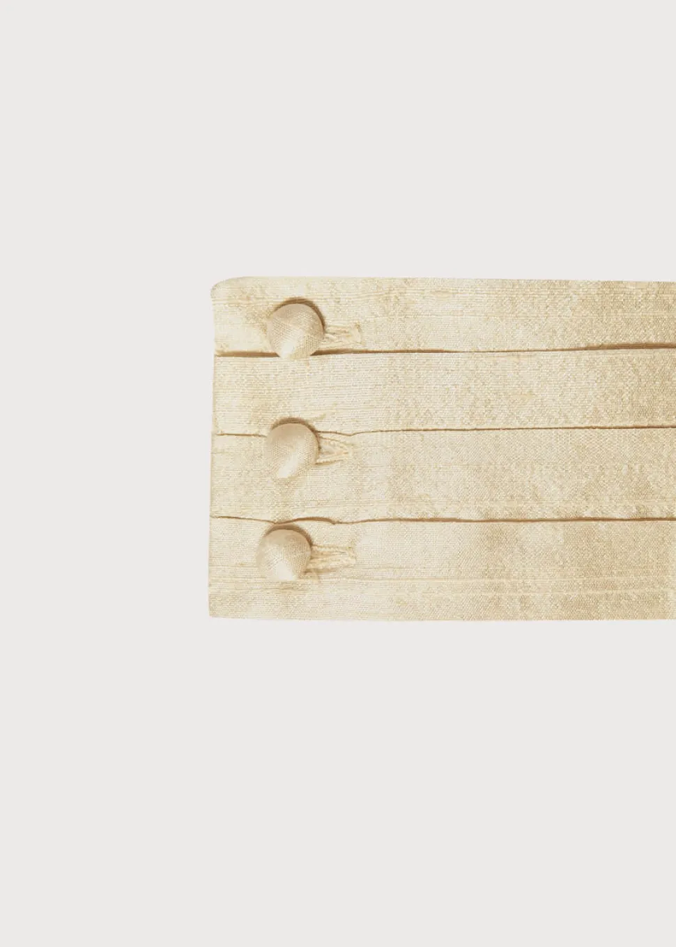 Silk Pageboy Cummerbund in Beige