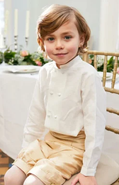 Silk Pageboy Knickerbockers in Beige