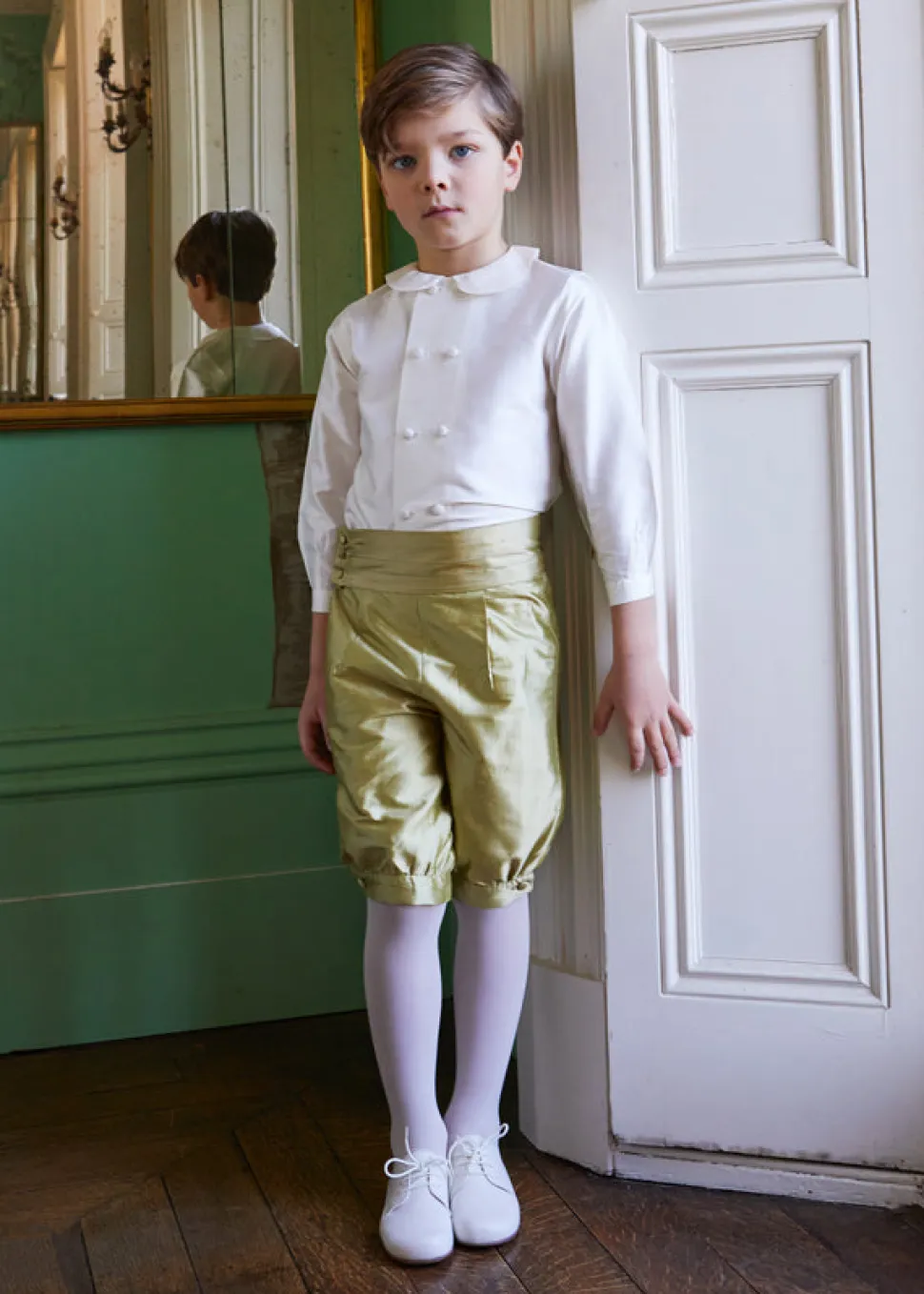 Silk Pageboy Knickerbockers in Green