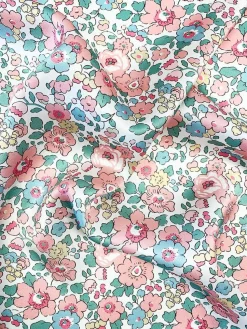 Silk Pillowcase Made With Liberty Fabric in Betsy Candy Floss