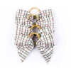 Silk Saffron Check Napkin Rings in Green, Set of 4
