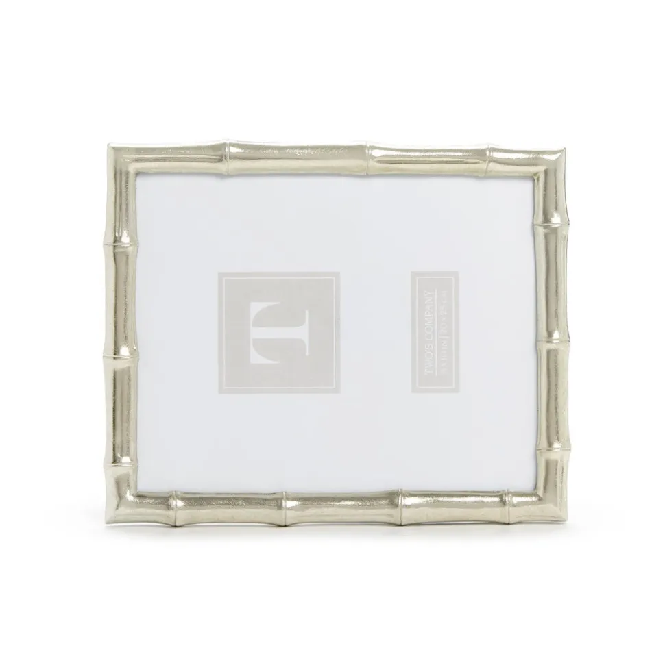 Silver Faux Bamboo 8 x 10 Photo Frame