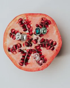 Silver Pink/Pink Two Stone Ring