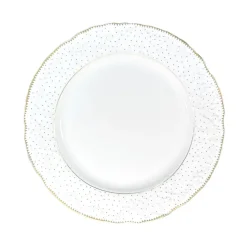 Simply Anna Polka Rim Soup in White/Gold