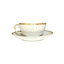 Simply Anna Polka Tea Cup in White/Gold