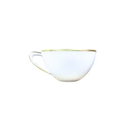 Simply Elegant Tea Cup in White/Gold
