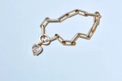 Single Heart Locket Link Bracelet