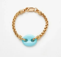 Single Stone Mariner Link Bracelet
