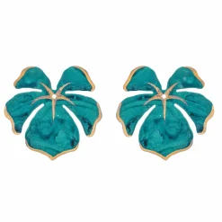 Single Teal Tahiti Earrings