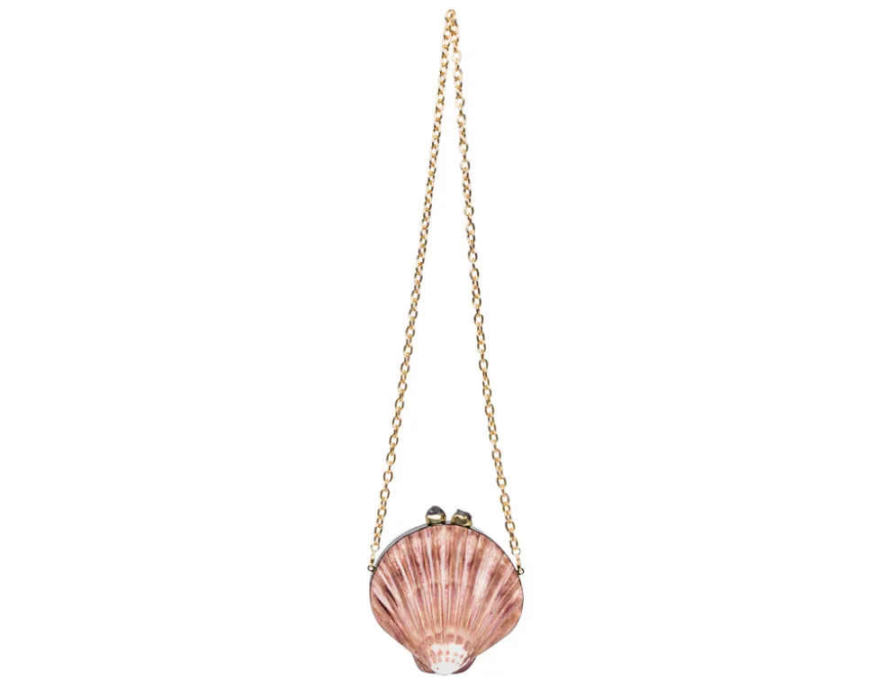Sirena Clutch in Natural & Violet