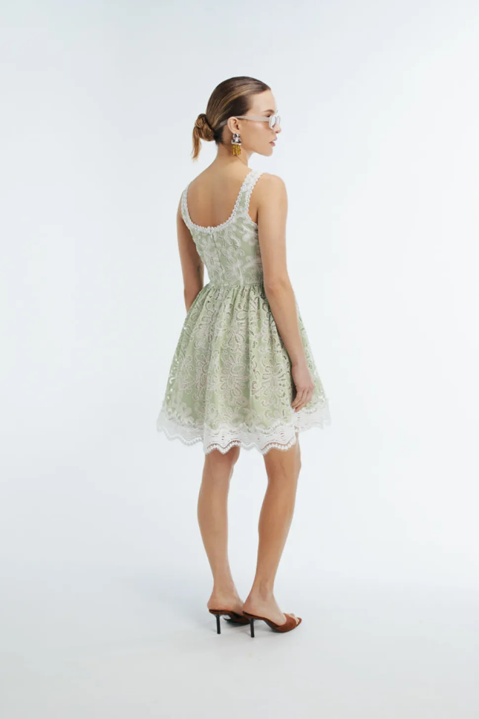 Sissy Mini Dress in Green