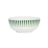 Sitio Stripe Cereal/Ice Cream Bowl in Basil
