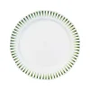 Sitio Stripe Dessert/Salad Plate in Basil