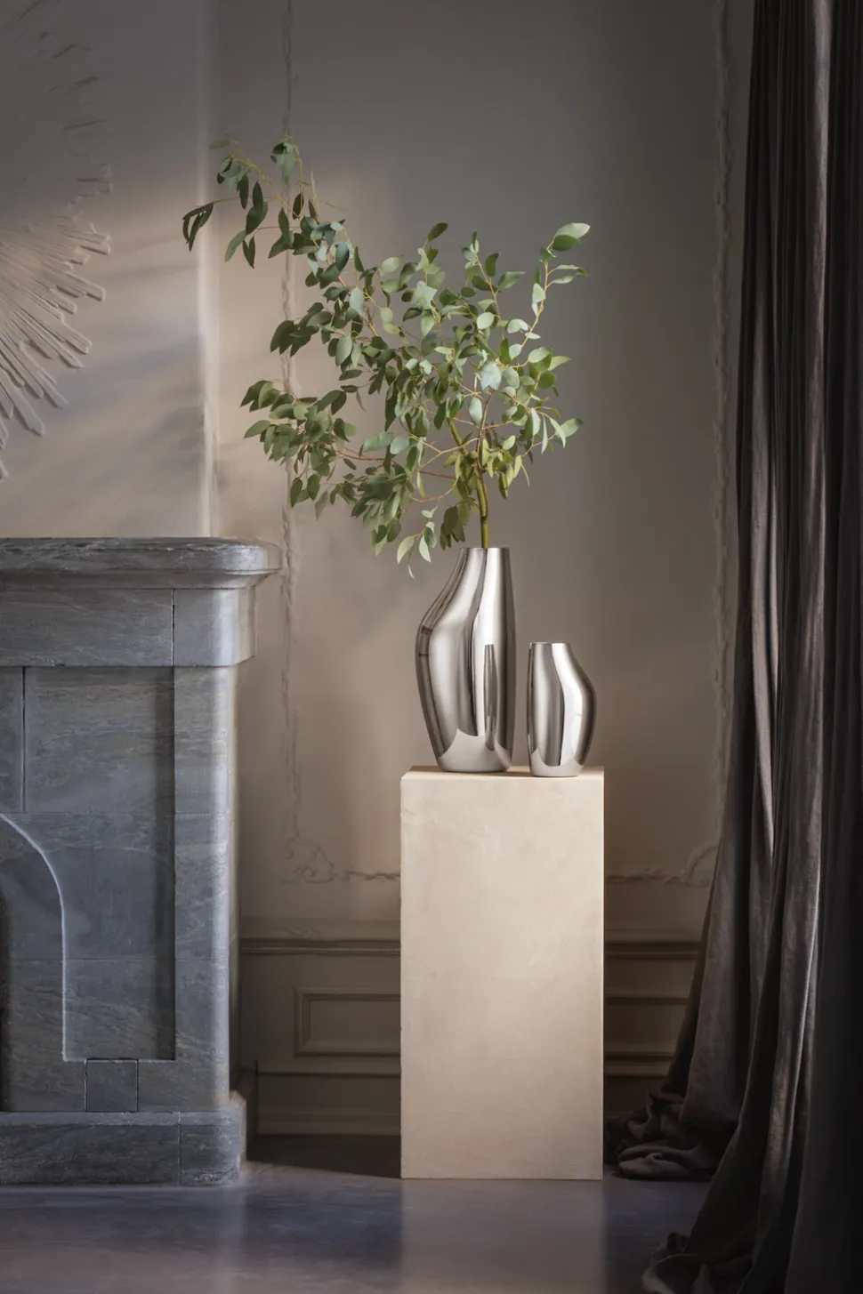 Sky Vase, Stainless Steel, Mirror