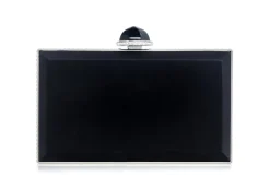 Skylar Satin Handbag in Black
