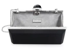 Skylar Satin Handbag in Black