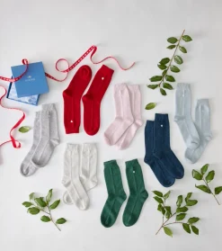 Sleeping Socks Heart in Sterling