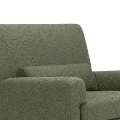 Sleepytime Rocker in Olive Boucle with Light Legs