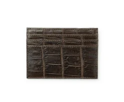 Slim Credit Card Case No. 204 in Crocodile Leather