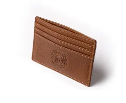 Slim Credit Card Case No. 204 in Vintage Walnut Leather