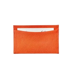 Slim Design Card Case in Goatskin Leather