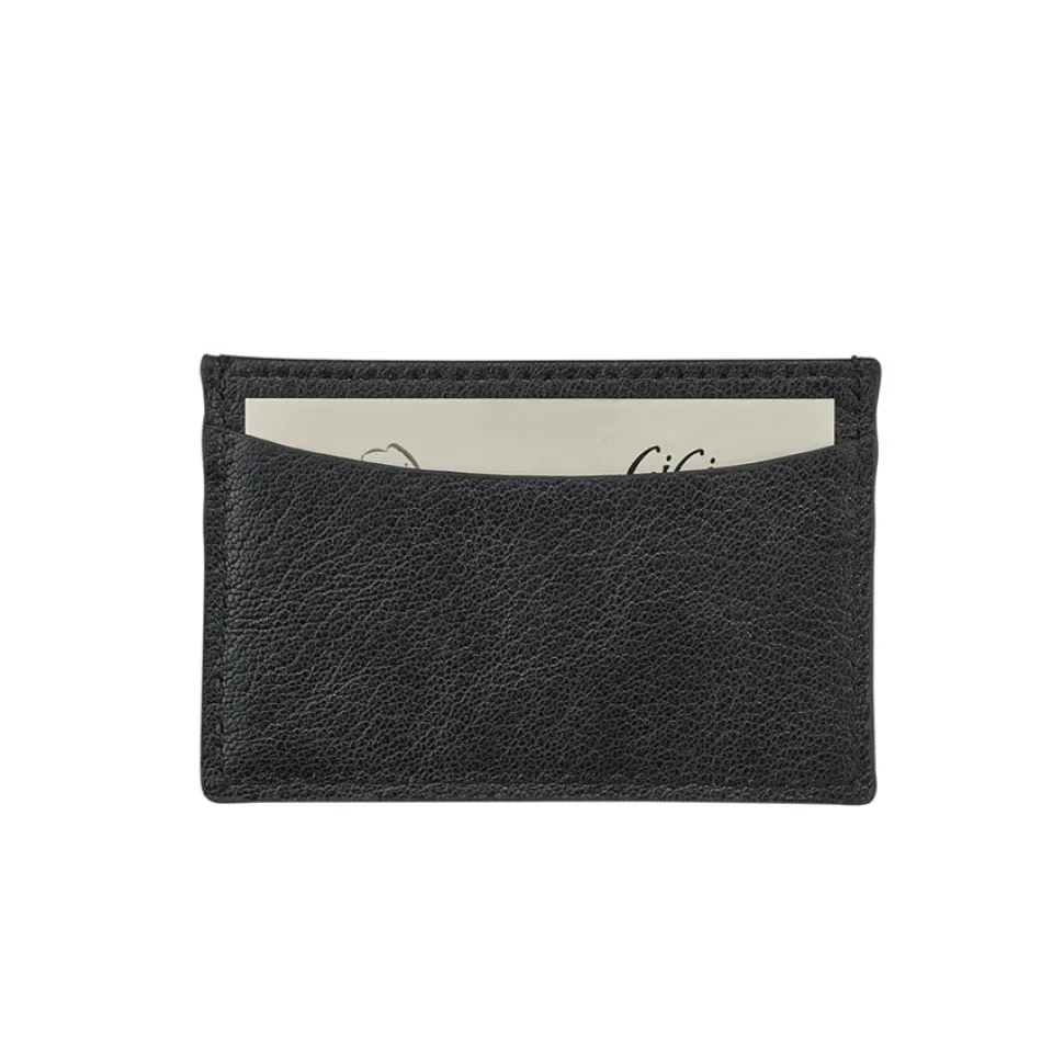 Slim Design Card Case in Goatskin Leather