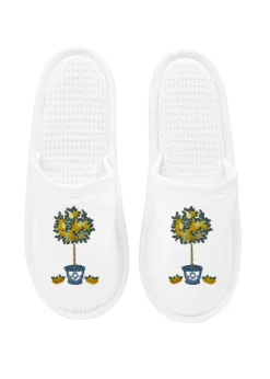 Slippers White Waffle