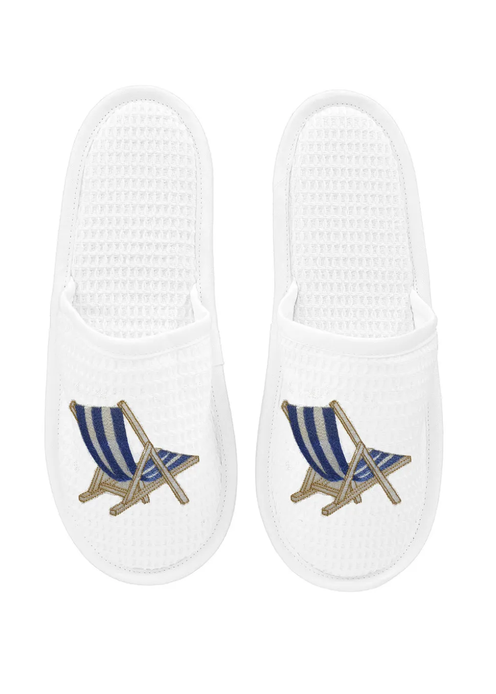 Slippers White Waffle