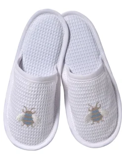 Slippers White Waffle