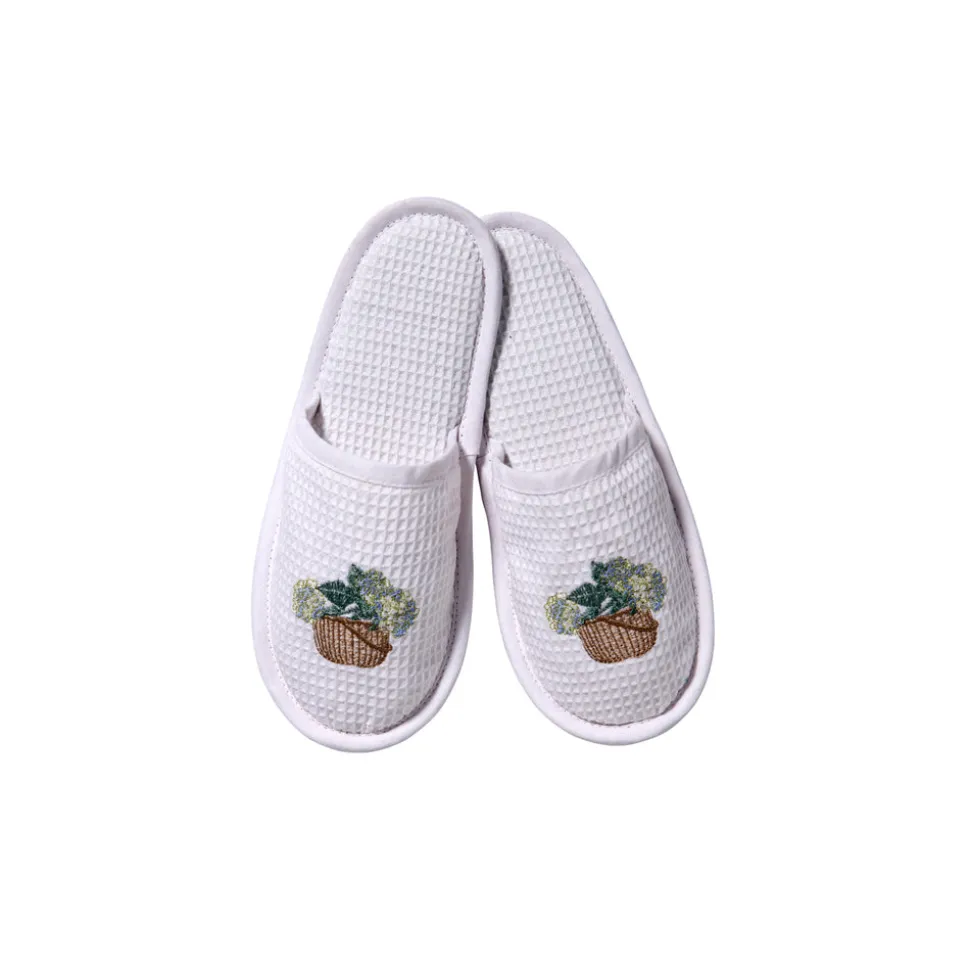 Slippers White Waffle