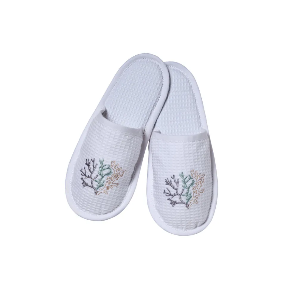 Slippers White Waffle