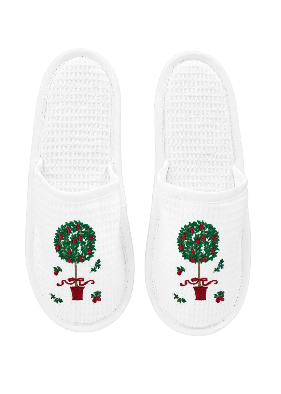 Slippers White Waffle